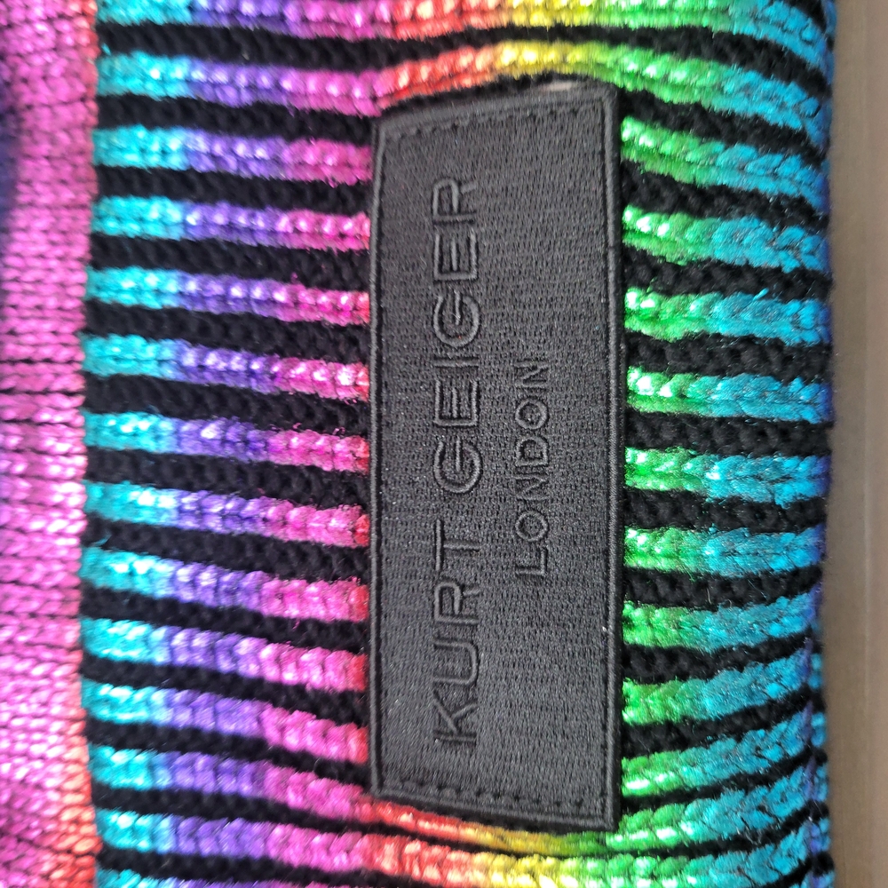 Kurt Geiger London Multicolor Striped Beanie